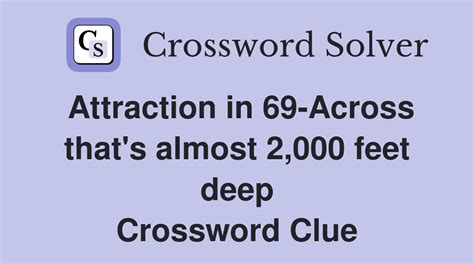 deepest crossword clue